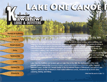 Tablet Screenshot of lakeonecanoes.com